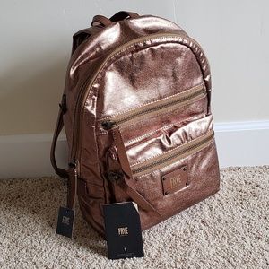 NWT! FRYE IVY BRONZE METALLIC BACKPACK